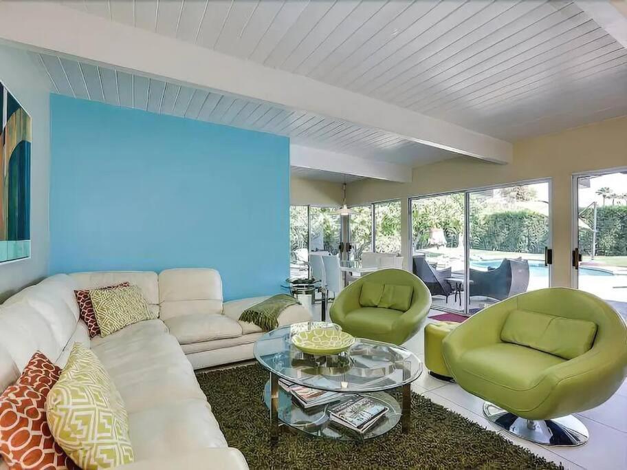 Serene 4 Bed 3 Bath Heated Pool Natural Backyard Heart Of Palm Springs Dış mekan fotoğraf